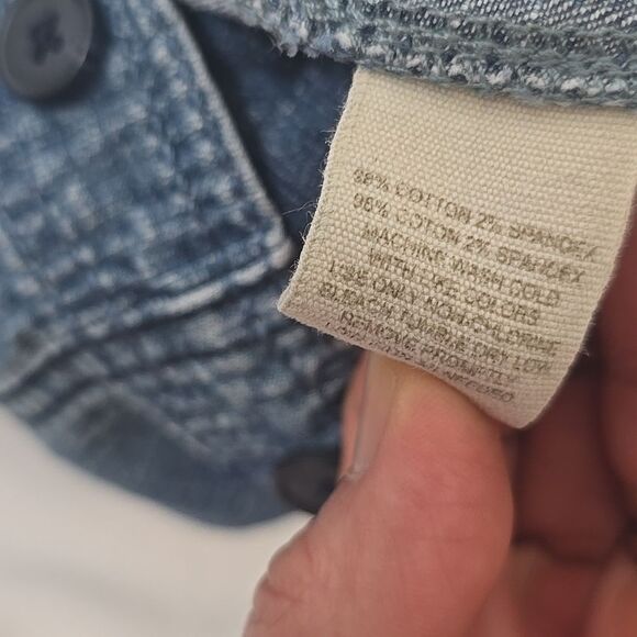 FREE PEOPLE Y2K Denim Button-Front Skirt Size 1 - Picture 7 of 7